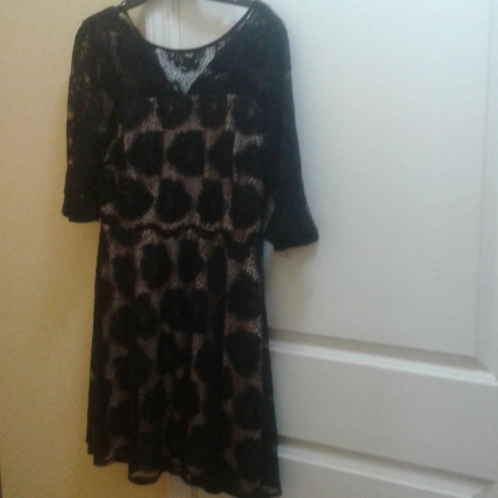Black rose dress
